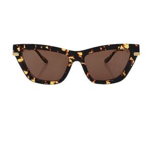 Banbe The Whitney sunglasses Amber Tort & Auburn cat eye large frames Revolve